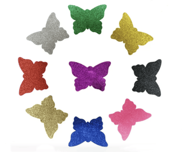 Glitter Butterfly Shape Pasties